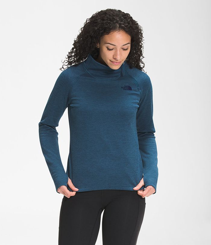 Pullover The North Face Mujer Canyonlands ¼ Zip - Colombia BQYIXG904 - Azules